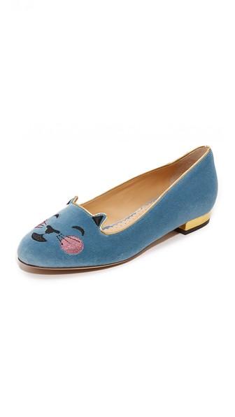 Charlotte Olympia Cheeky Kitty Flats