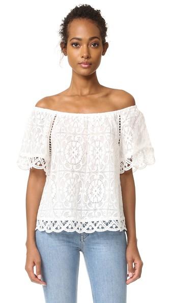 Bb Dakota Curren Lace Off The Shoulder Top