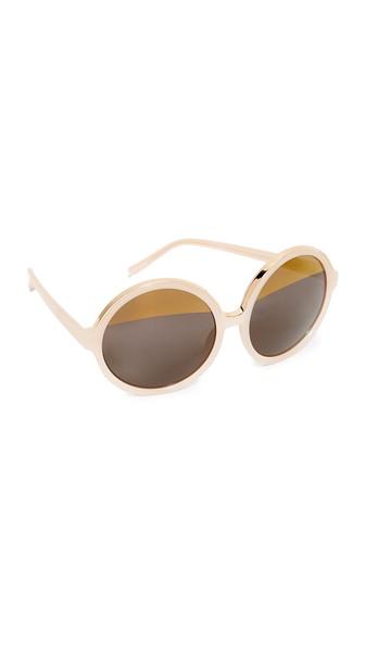 No 21 Oversized Round Split Sunglasses