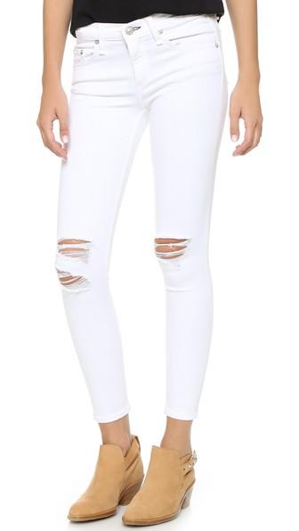 Rag & Bone/jean The Capri Jeans - White