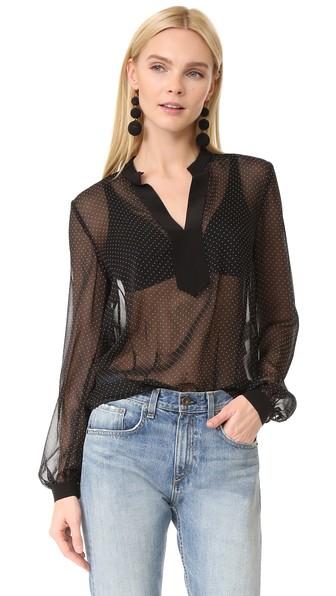 Diane Von Furstenberg Long Sleeve Blouse