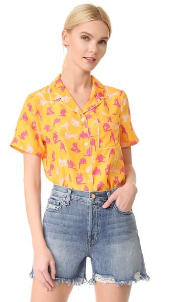 Adam Selman Raine Pajama Shirt