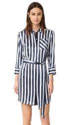 Atm Anthony Thomas Melillo Striped Shirtdress