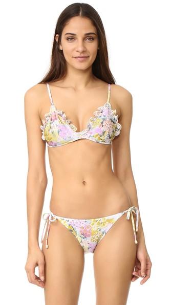 Zimmermann Valour Embroidery Frill Bikini
