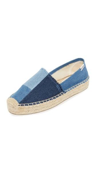 Soludos Patchwork Platform Smoking Slippers