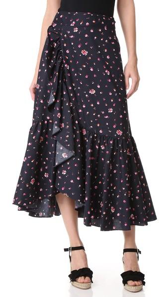 Rebecca Taylor Mia Floor Wrap Skirt