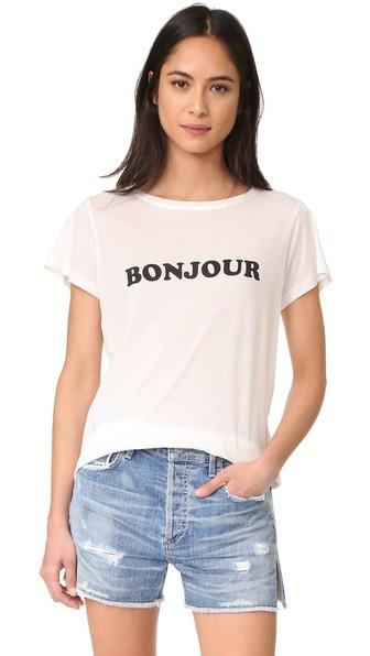 A Fine Line Bon Jour Au Revoir Tee