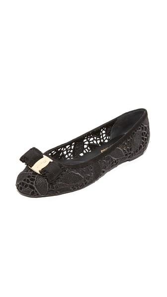 Salvatore Ferragamo Varin Lace Flats