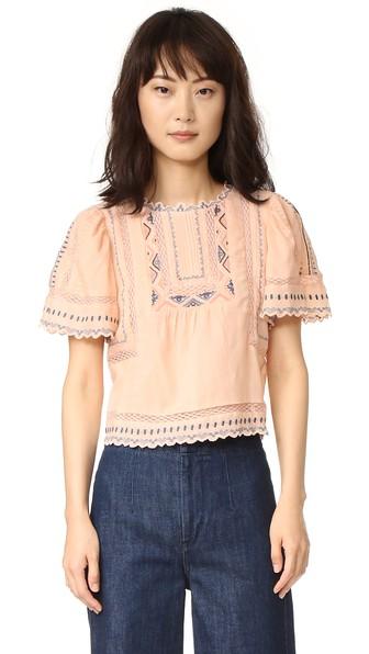 Rebecca Taylor Esme Embroidered Top
