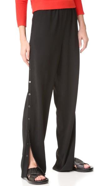 Tibi Pull On Side Snap Pants