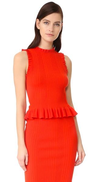 Rebecca Taylor Sleeveless Ribbed Top