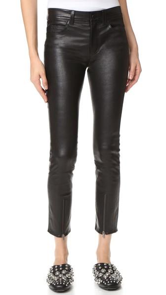 Helmut Lang Zip Leather Pants