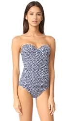 Tory Burch Nautical Dot Underwire Bandeau One Piece