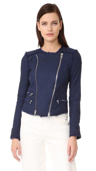 Veronica Beard Stevie Fringe Moto Jacket