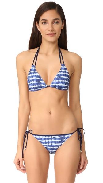 Tory Burch Tie Dye String Bikini Top