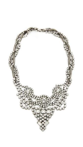 Dannijo Vala Clear Crystal Necklace - Clear