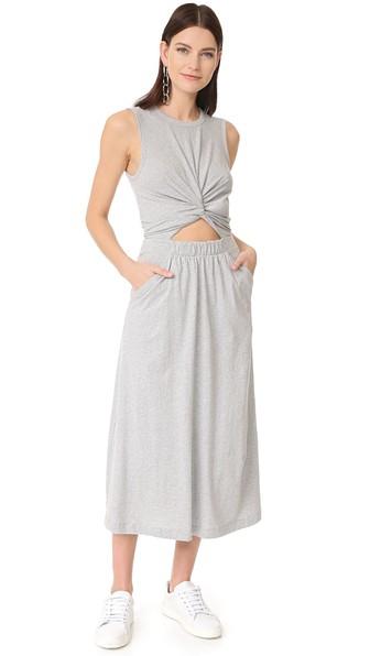 T By Alexander Wang Front Twist Muscle Dress