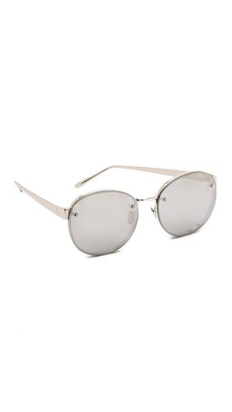 Linda Farrow Luxe Round Sunglasses