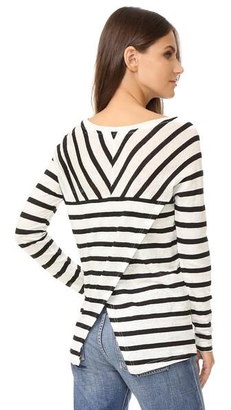 Bb Dakota Merel Striped Long Sleeve Tee