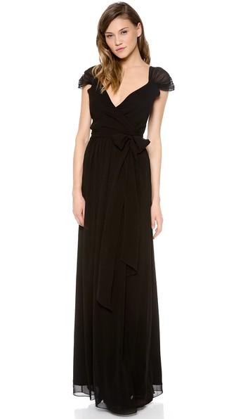 Joanna August Newbury Cap Sleeve Wrap Dress