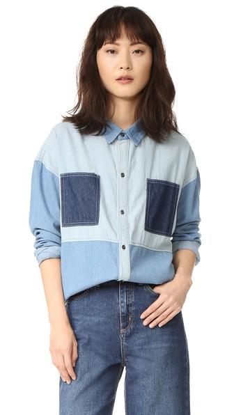 Minkpink Soul Patch Oversize Denim Shirt