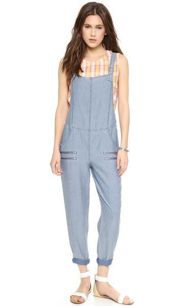 Addison Addison X We Wore What Perfect Overalls - Chambray
