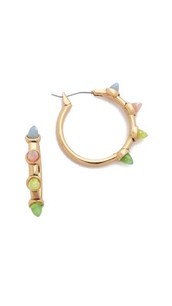 Rebecca Minkoff Rainbow Spear Hoop Earrings