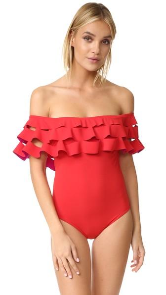 Karla Colletto La Dolce Vita Off The Shoulder Maillot
