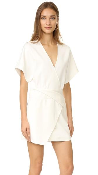 Halston Heritage Deep V Wrap Dress