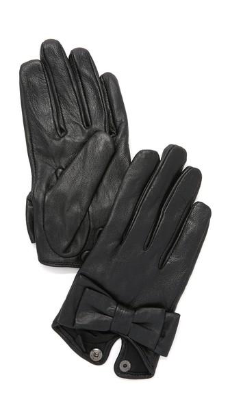 Carolina Amato Bow Snap Gloves