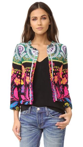 Cynthia Rowley Fringe Trim Jacket