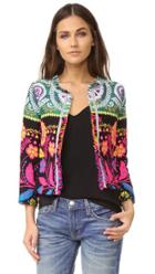 Cynthia Rowley Fringe Trim Jacket