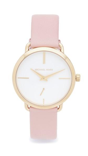 Michael Kors Partia Leather Watch
