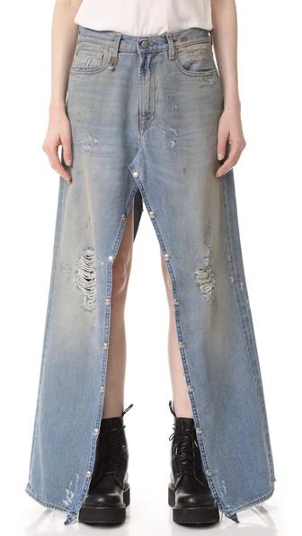 R13 Snap Slouch Skirt
