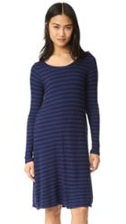 Velvet Peony Stripe Dress