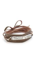 Chan Luu Raw Cut Leather Wrap Bracelet