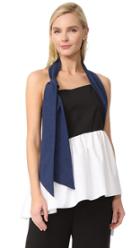 Isa Arfen Colorblock Knot Halter Top