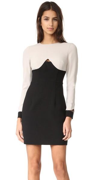 Black Halo Pia Colorblock Mini Dress