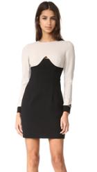 Black Halo Pia Colorblock Mini Dress