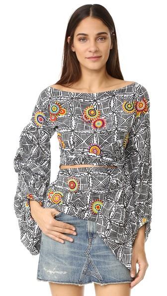 All Things Mochi Balloon Sleeve Top