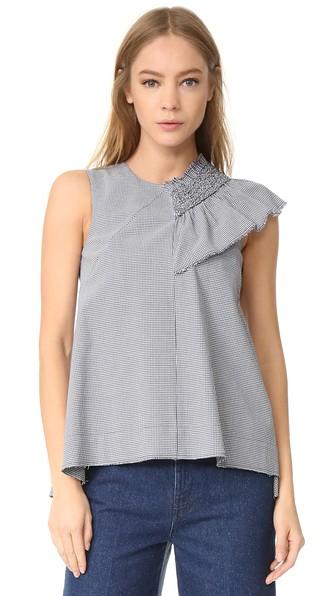 Cedric Charlier Sleeveless Blouse