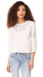 Whistles Beatrice Cutwork Top