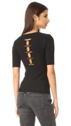Alexander Wang Pullover With Back Slit Lacing