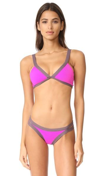 Lspace L*space Colorblock Farrah Bikini Top