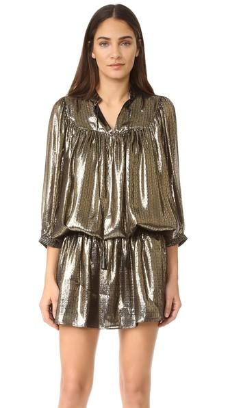 Just Cavalli Metallic Drop Waist Dress