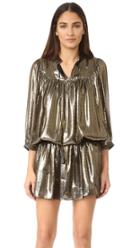 Just Cavalli Metallic Drop Waist Dress