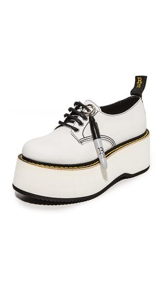 R13 X Stack Doodle Oxford Shoes