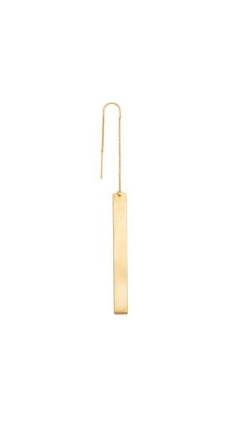 Modern Weaving Solid Bar Dangler Earring