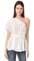 Helmut Lang Gauze Asymmetrical Top