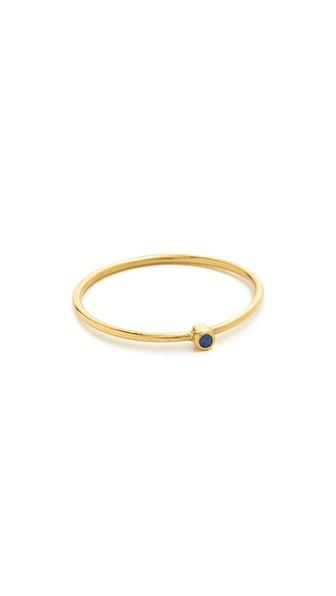Jennifer Meyer Jewelry Thin Ring With Sapphire